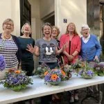 Schik met bloemen